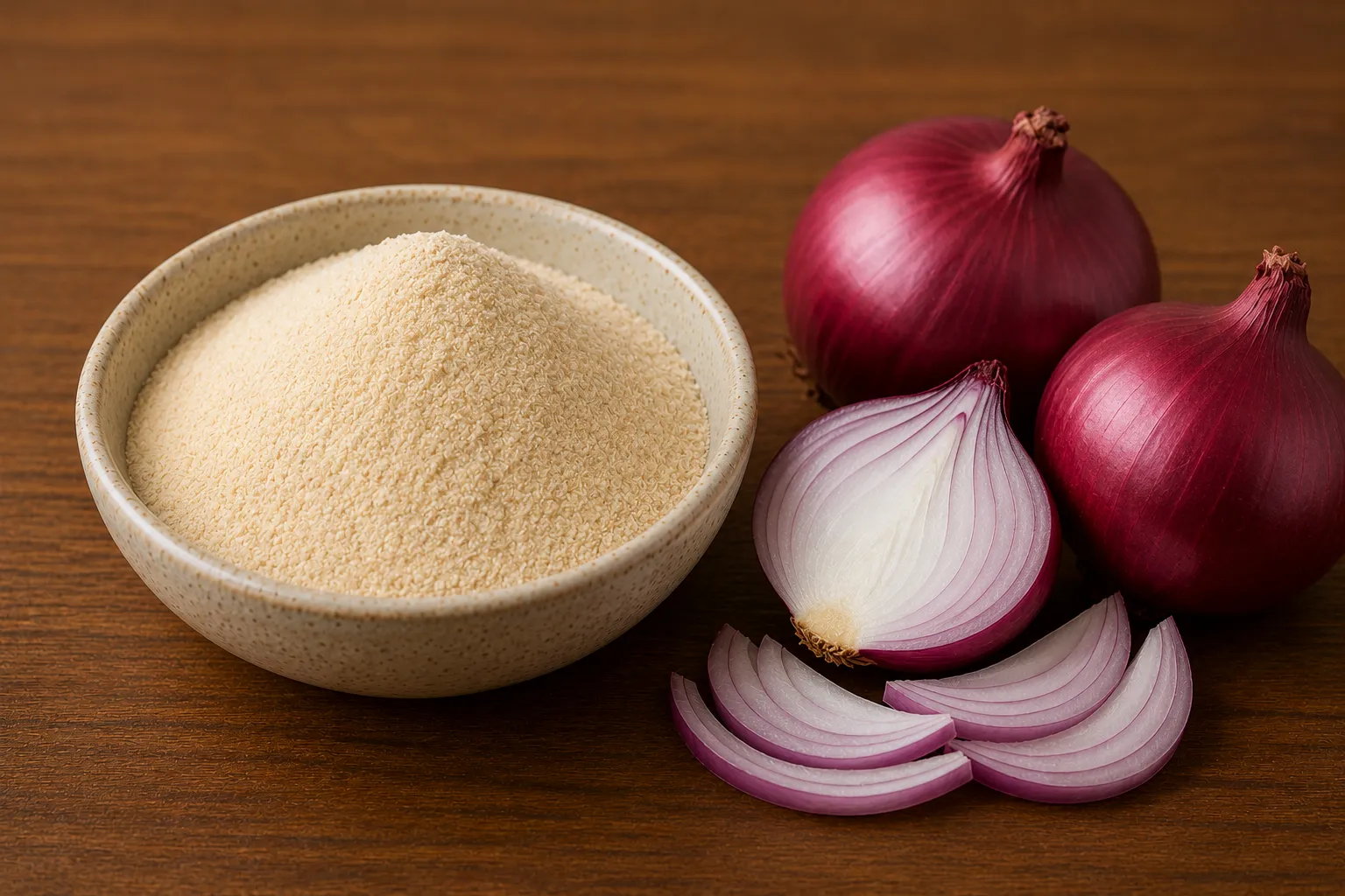 Rasiva Onion Powder in a bowl